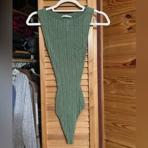 Abercrombie Women’s Glossy Slash Bodysuit